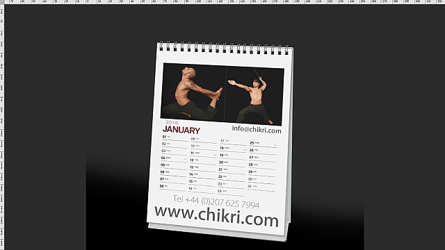 Chi Kri Yoga Desktop Calendar