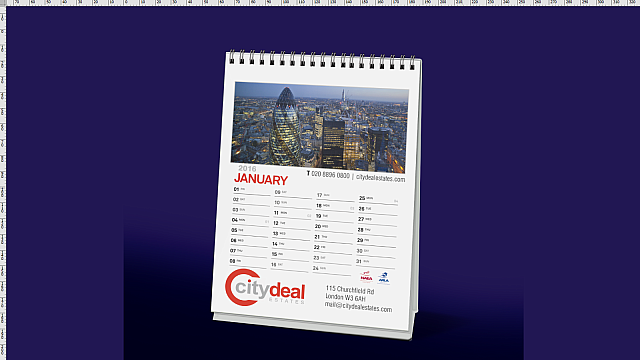 City Deal Estates Desktop Calendar