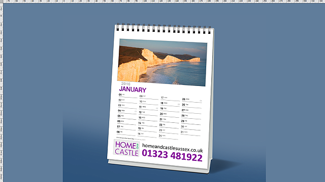 Home & Castle Desktop Calendar